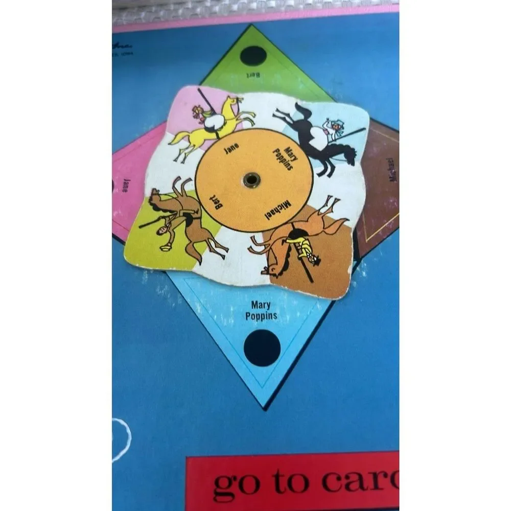 Replacement  Board  and Rule Vintage Wlat Disney Mary Poppins Game